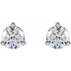 14K White Gold 5/8 CTW Lab-Grown Diamond Stud Earrings