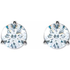14K White Gold 1 1/5 CTW Lab-Grown Diamond Stud Earrings