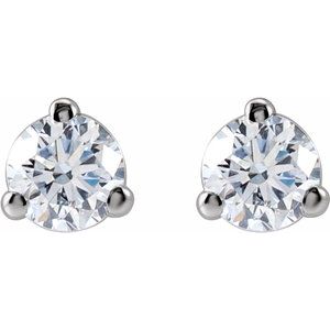14K White Gold 1/5 CTW Lab-Grown Diamond Stud Earrings
