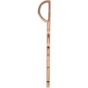 14K Rose Gold Happy Charm/Pendant