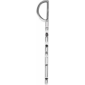 14K White Gold Happy Charm/Pendant