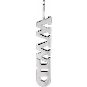 Sterling Silver WWJD Charm/Pendant