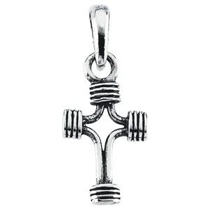 Sterling Silver Antiqued Cross Pendant