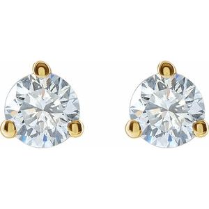 14K Yellow Gold 1/5 CTW Lab-Grown Diamond Stud Earrings