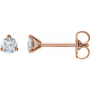 14K Rose Gold 5/8 CTW Lab-Grown Diamond Stud Earrings