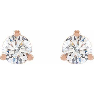 14K Rose Gold 1/3 CTW Lab-Grown Diamond Stud Earrings