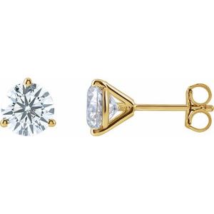 14K Yellow Gold 1 5/8 CTW Lab-Grown Diamond Stud Earrings
