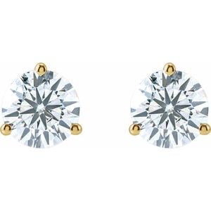 14K Yellow Gold 2 1/2 CTW Lab-Grown Diamond Stud Earrings