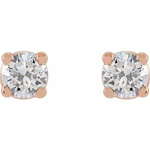 14K Rose Gold 1/3 CTW Lab-Grown Diamond Earrings