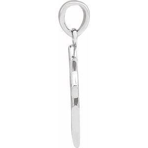 Sterling Silver 18.3x9 mm Cross Pendant