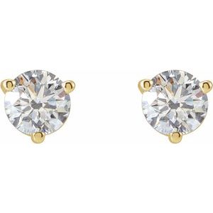 14K Yellow Gold 1/2 CTW Natural Diamond Earrings