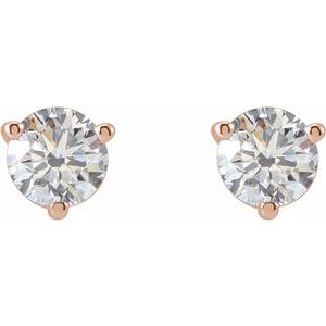14K Rose Gold 1/2 CTW Natural Diamond Earrings