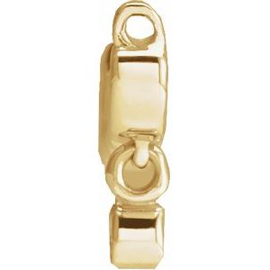 14K Yellow Gold .02 CT Natural Diamond Necklace Center