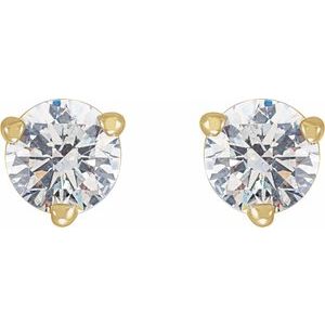 14K Yellow Gold 1/3 CTW Natural Diamond Earrings
