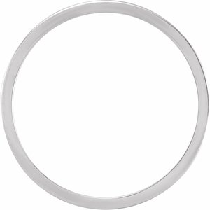 14K White Gold Only You Stackable Ring