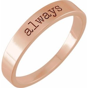 14K Rose Gold Always Stackable Ring
