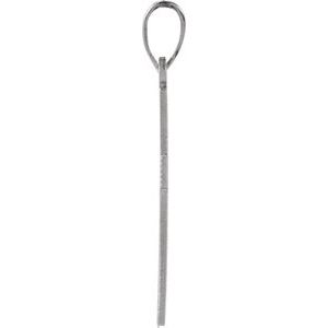 14K White Gold Cross Pendant