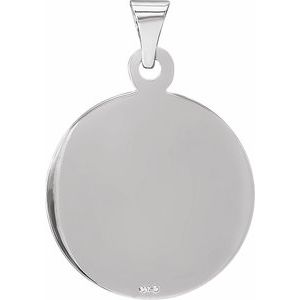 Sterling Silver 19 mm Confirmation Medal