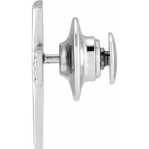14K White Gold The Rugged CrossÂ® Lapel Pin