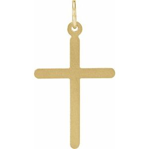14K Yellow Gold Cross Pendant