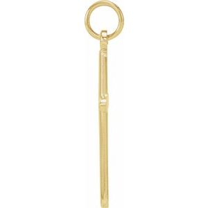 14K Yellow Gold Cross Pendant