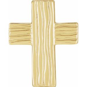 10K Yellow Gold The Rugged CrossÂ® Lapel Pin