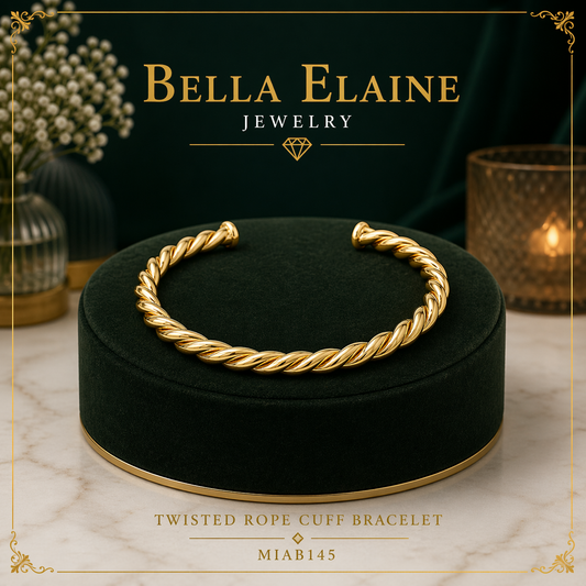 Twisted Rope Cuff Bracelet