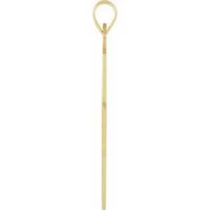 14K Yellow Gold 27.5x25 mm Greek Cross Pendant