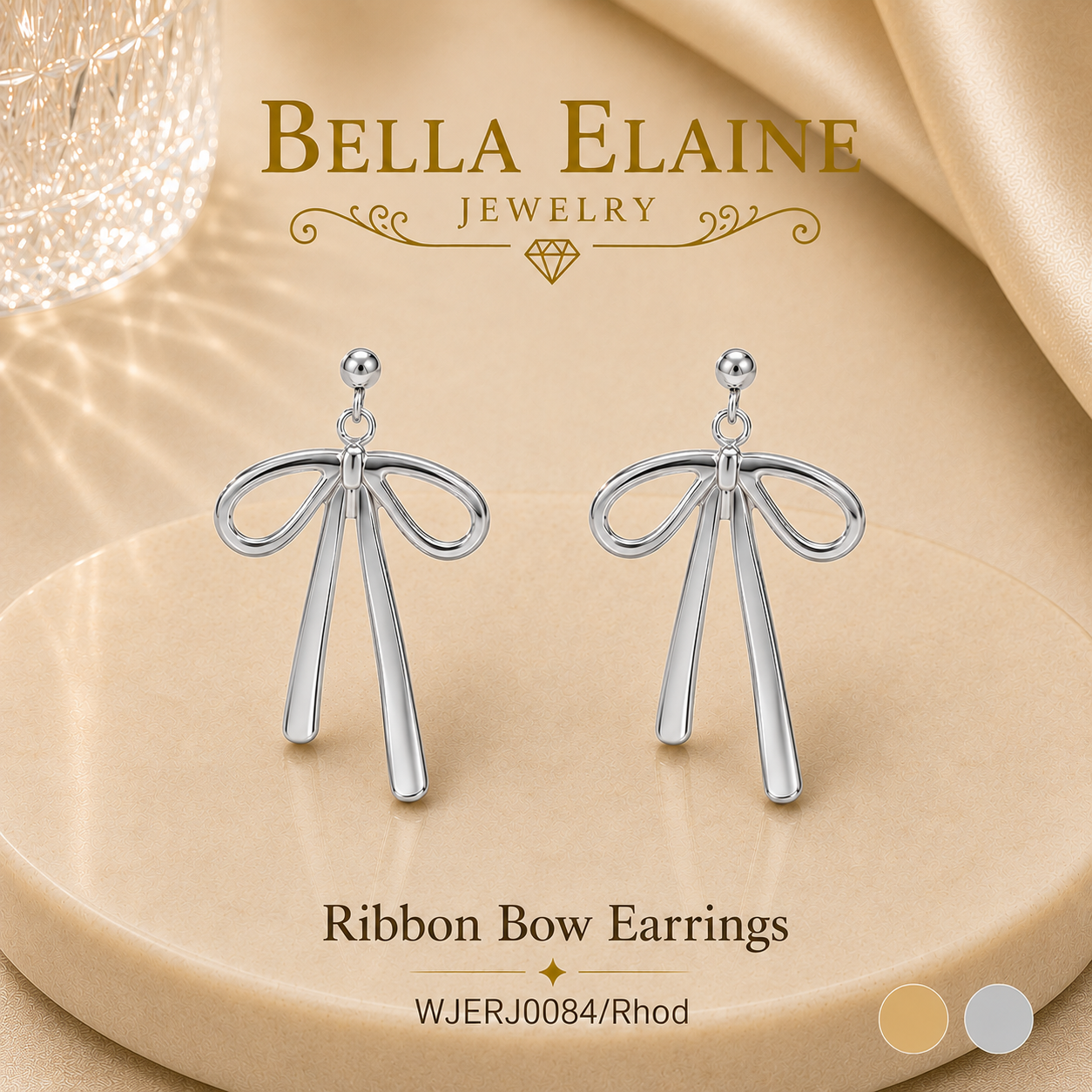 Ribbon Bow Earrings