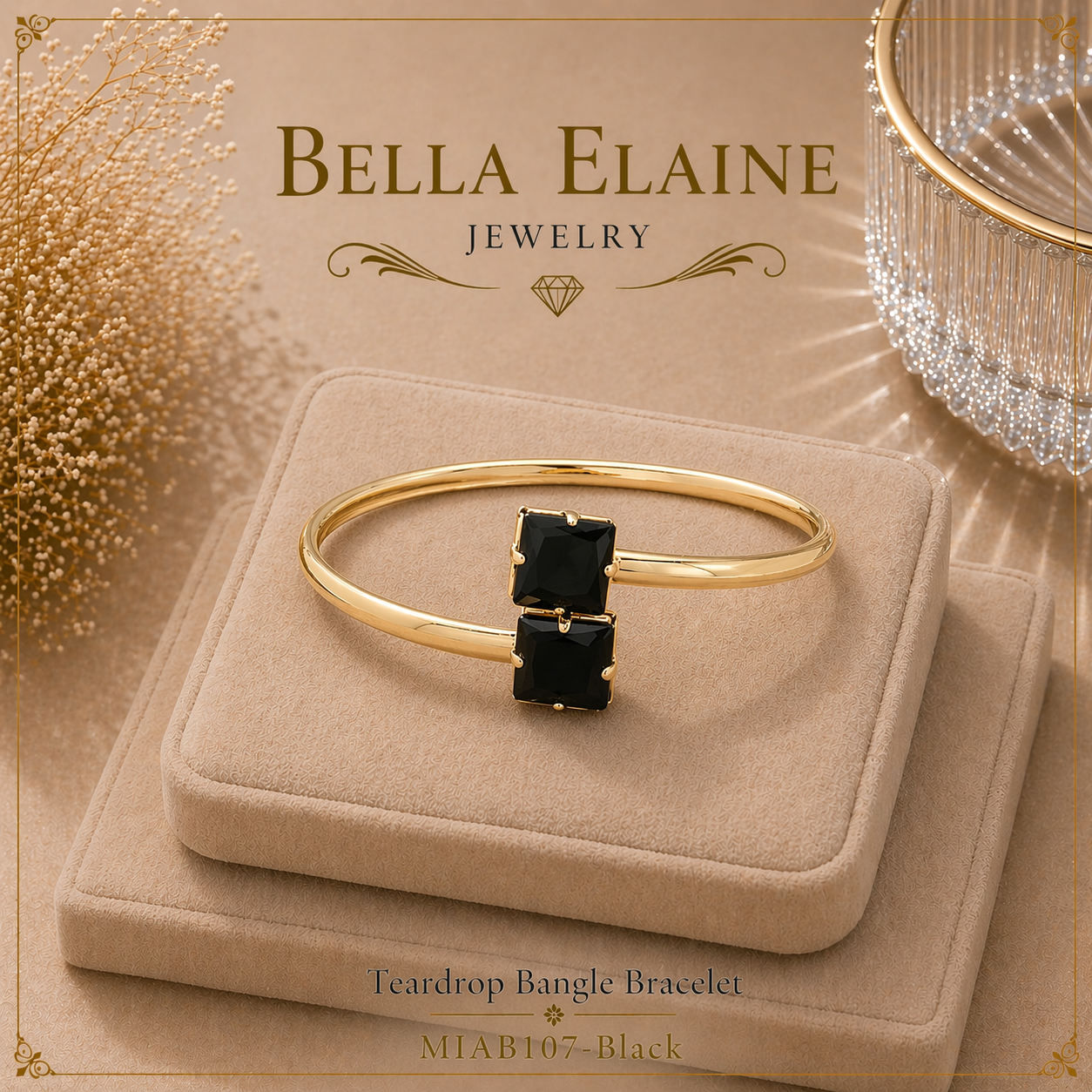 Teardrop Bangle Bracelet