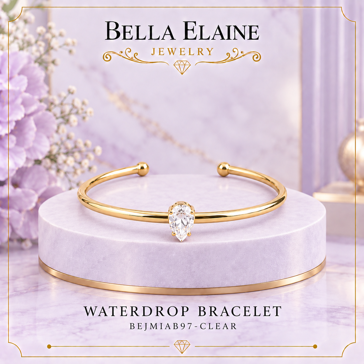 Waterdrop Cuff Bracelet