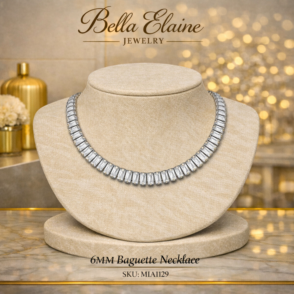 6mm Baguette Necklace