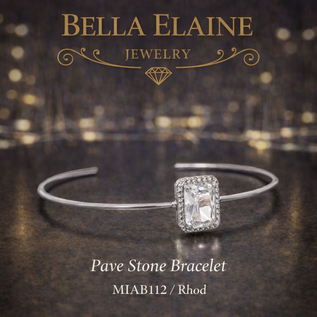 Pave Heart Bracelet