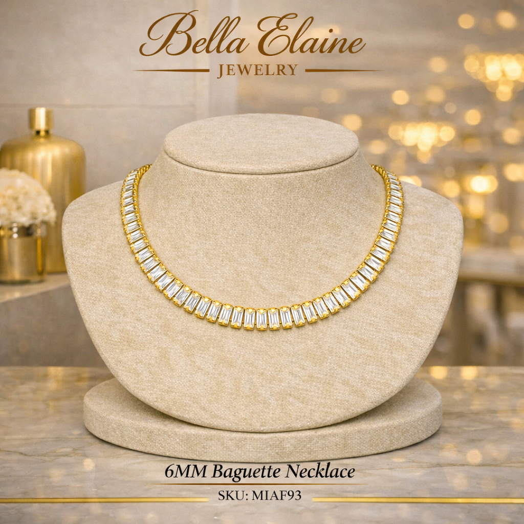 6mm Baguette Necklace