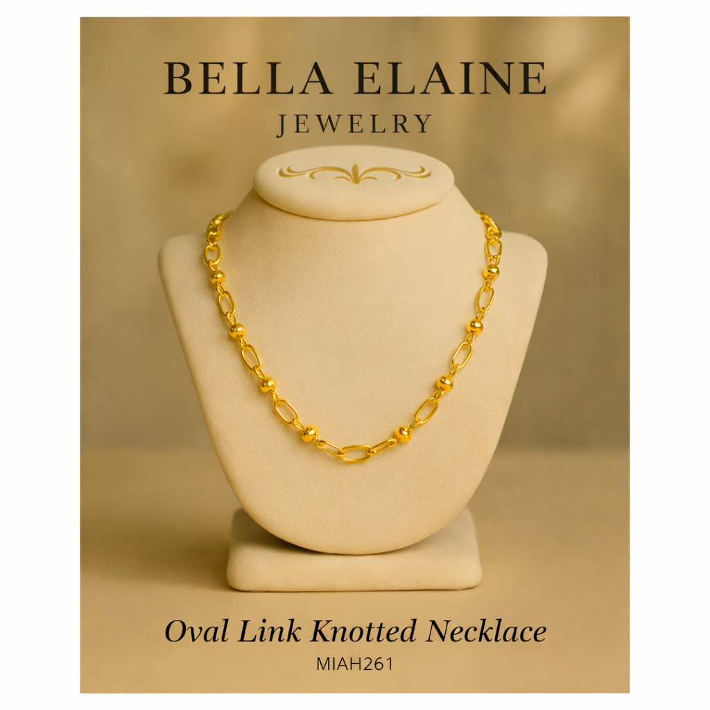 Oval Link Knotted Necklace