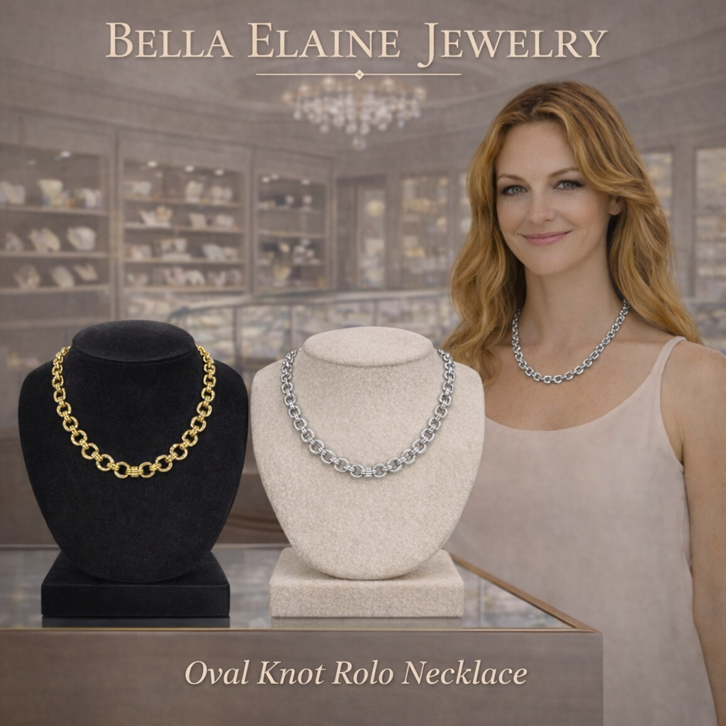 Oval Knot Rolo Necklace