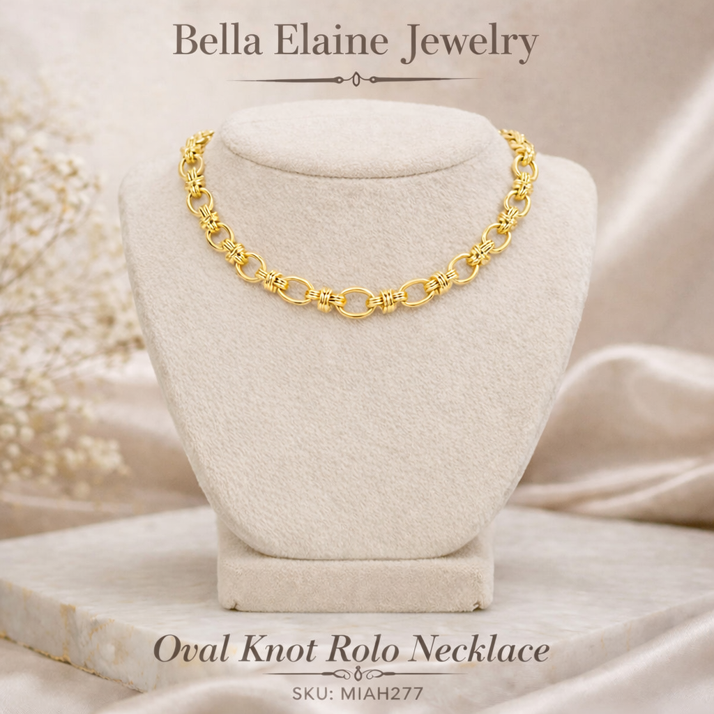 Oval Knot Rolo Necklace