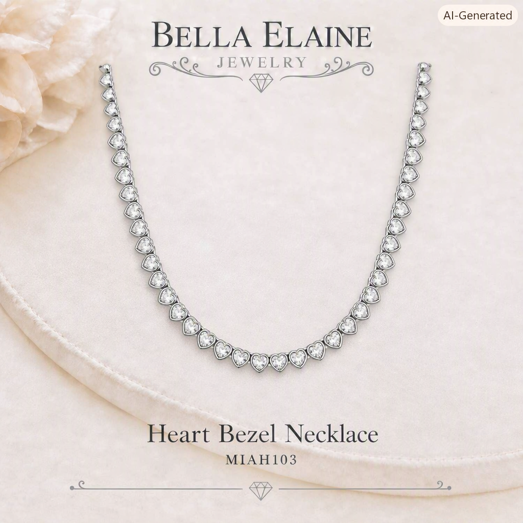 Heart Bezel Necklace
