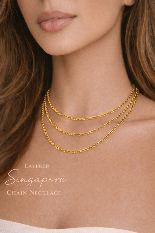 Triple Layered Singapore Necklace