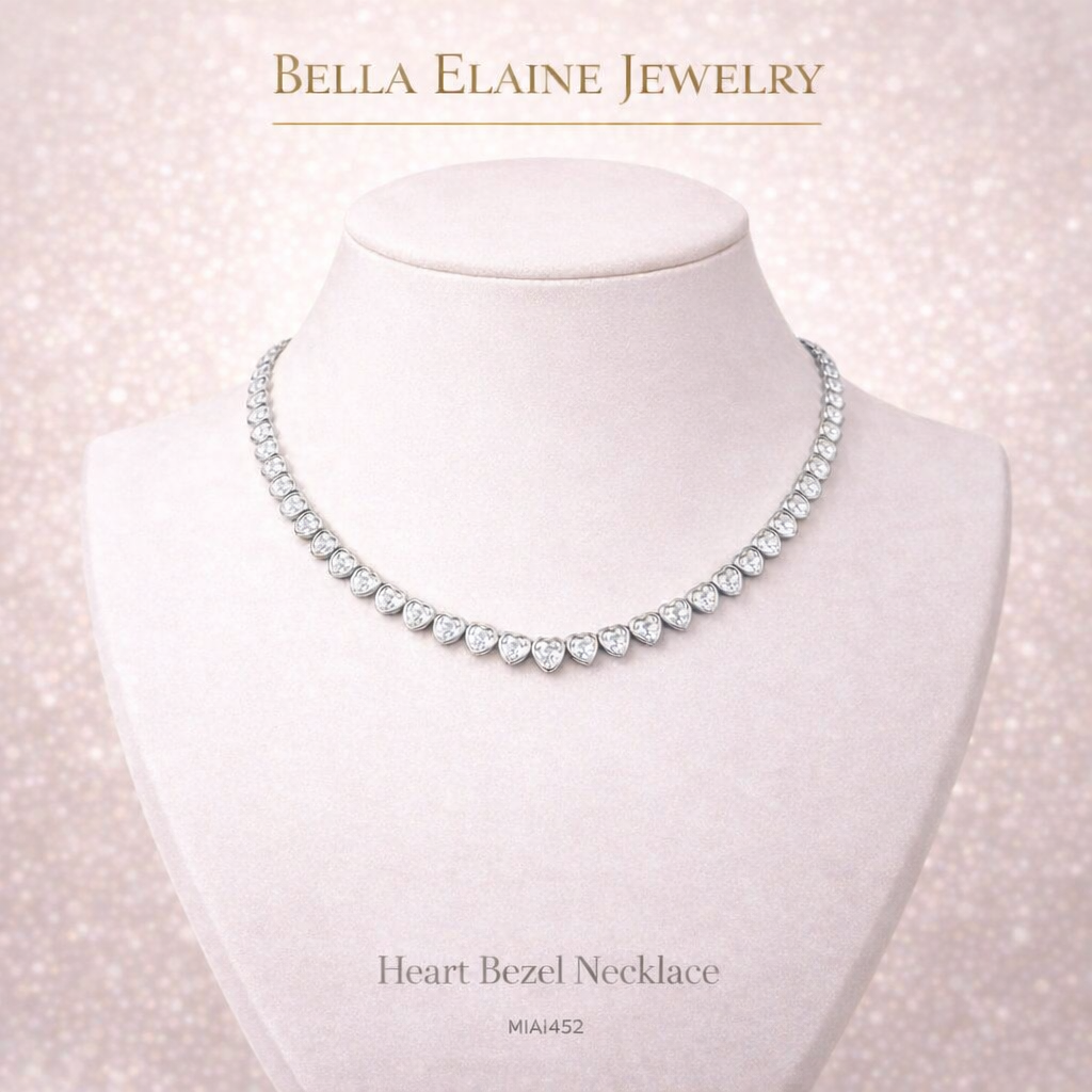 Heart Bezel Necklace