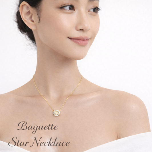 Baguette Star Necklace