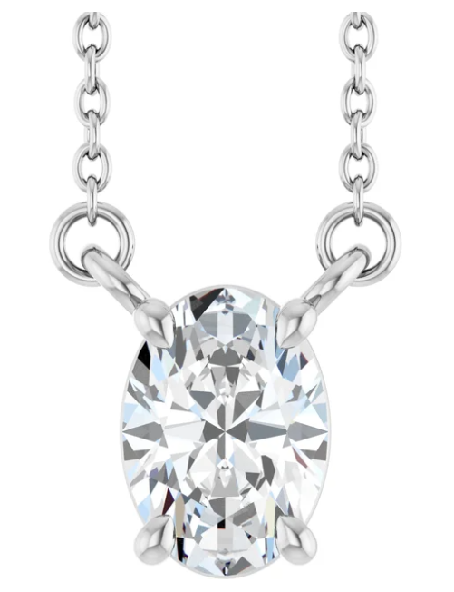 3/4 CT Lab Grown Diamond 18" Necklace