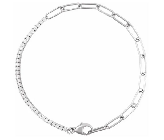 1 CTW Lab Grown Diamond Line 7 1/2 Bracelet