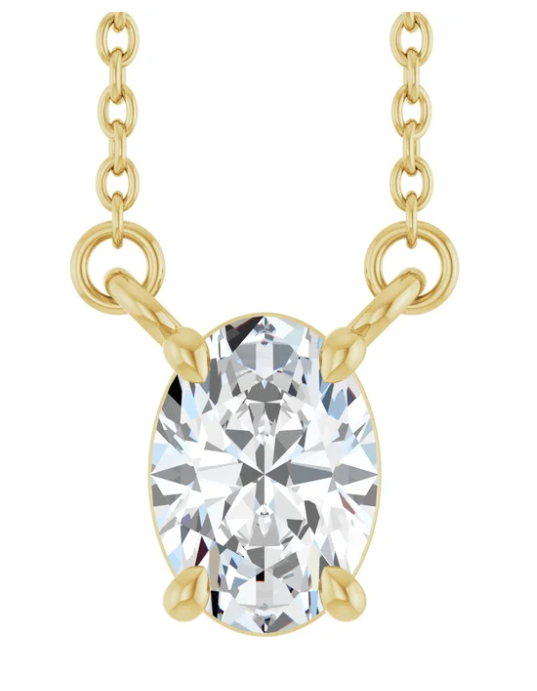 3/4 CT Lab Grown Diamond 18" Necklace