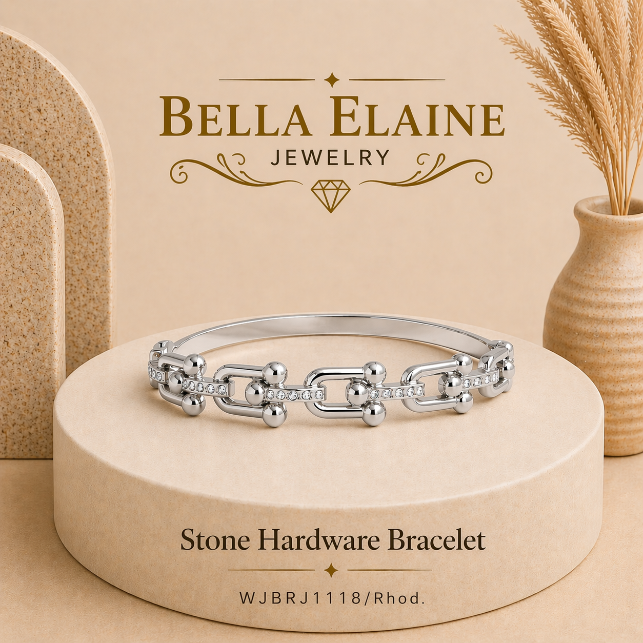 Stone Hardware Bracelet