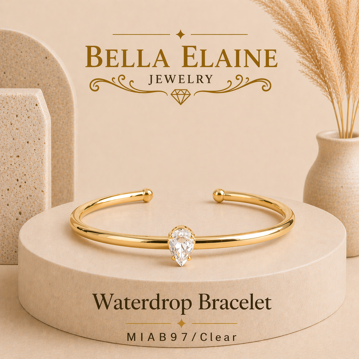 Waterdrop Cuff Bracelet