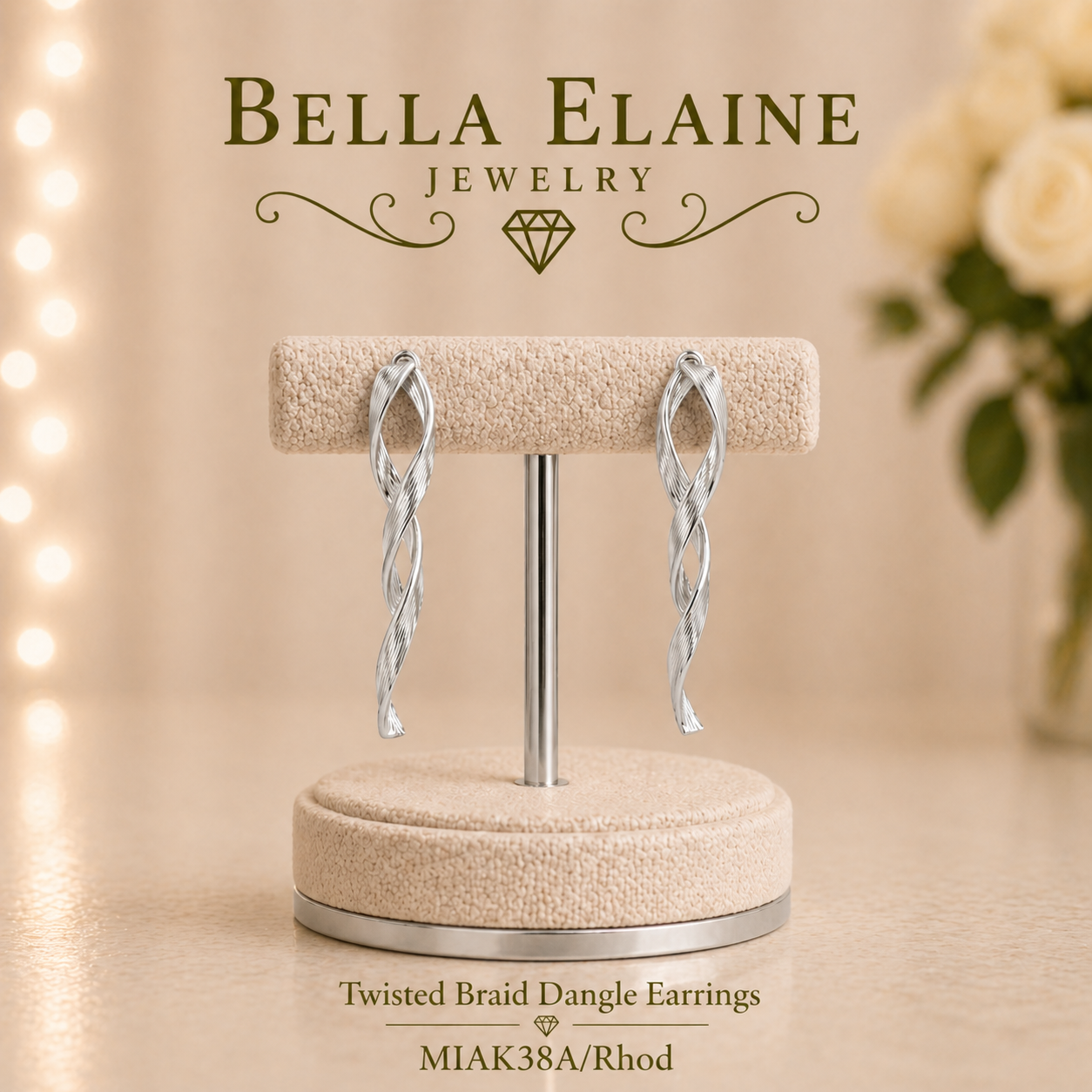 Twisted Braid Dangle Earrings