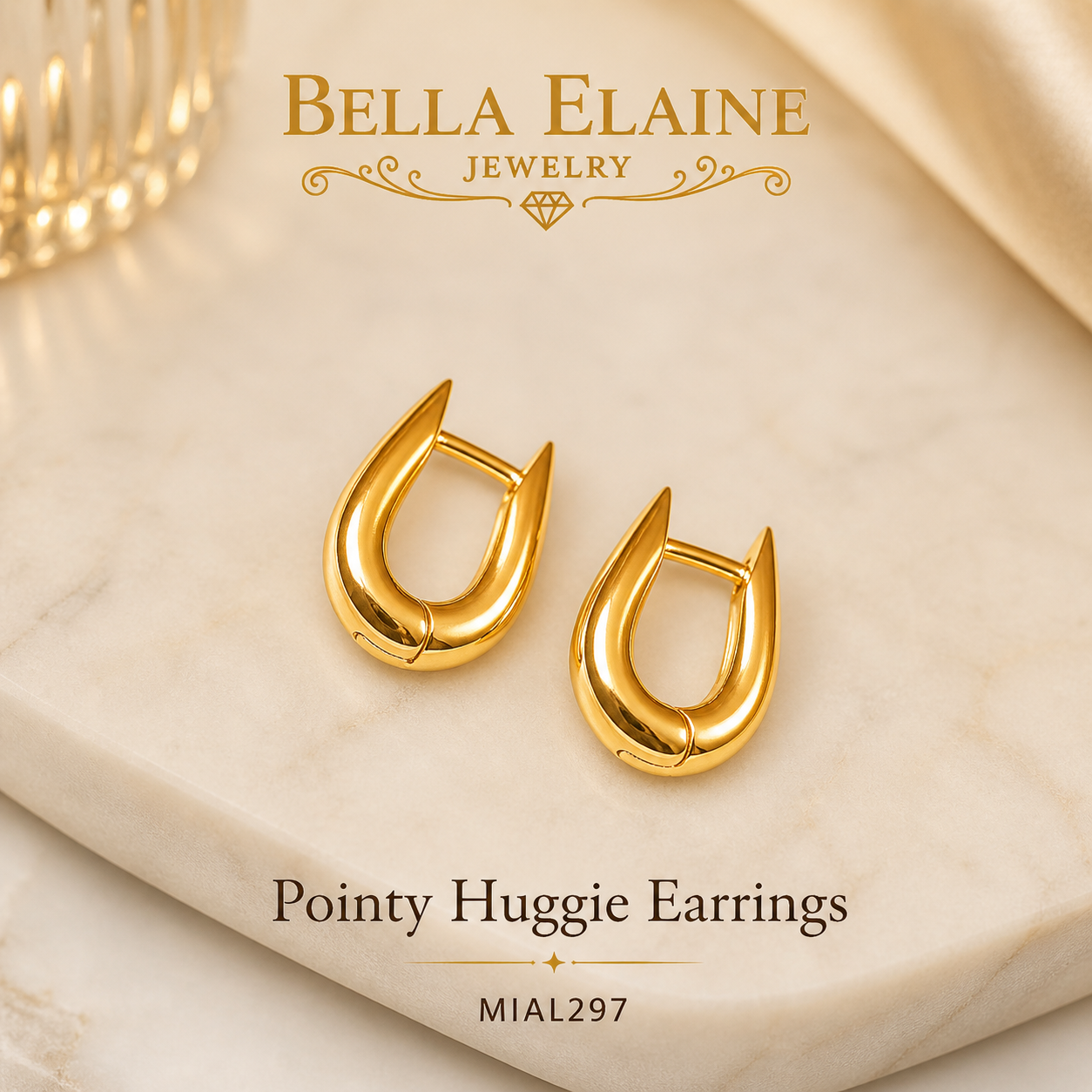 Pointy Huggie Earrings