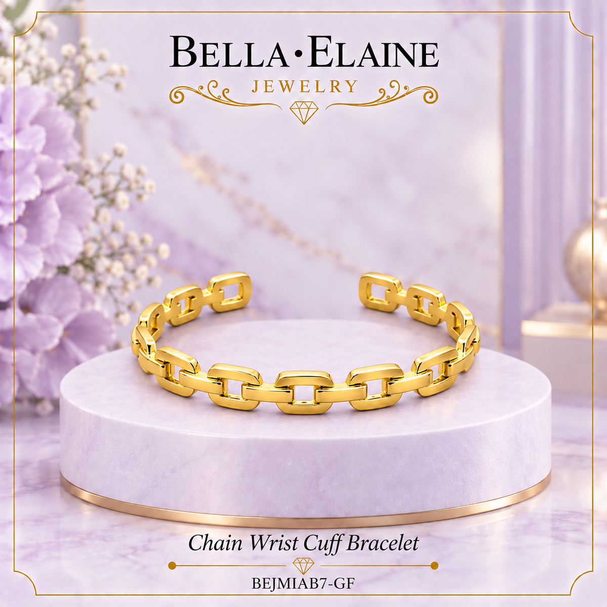 Chain Wrist Cuff Bracelet