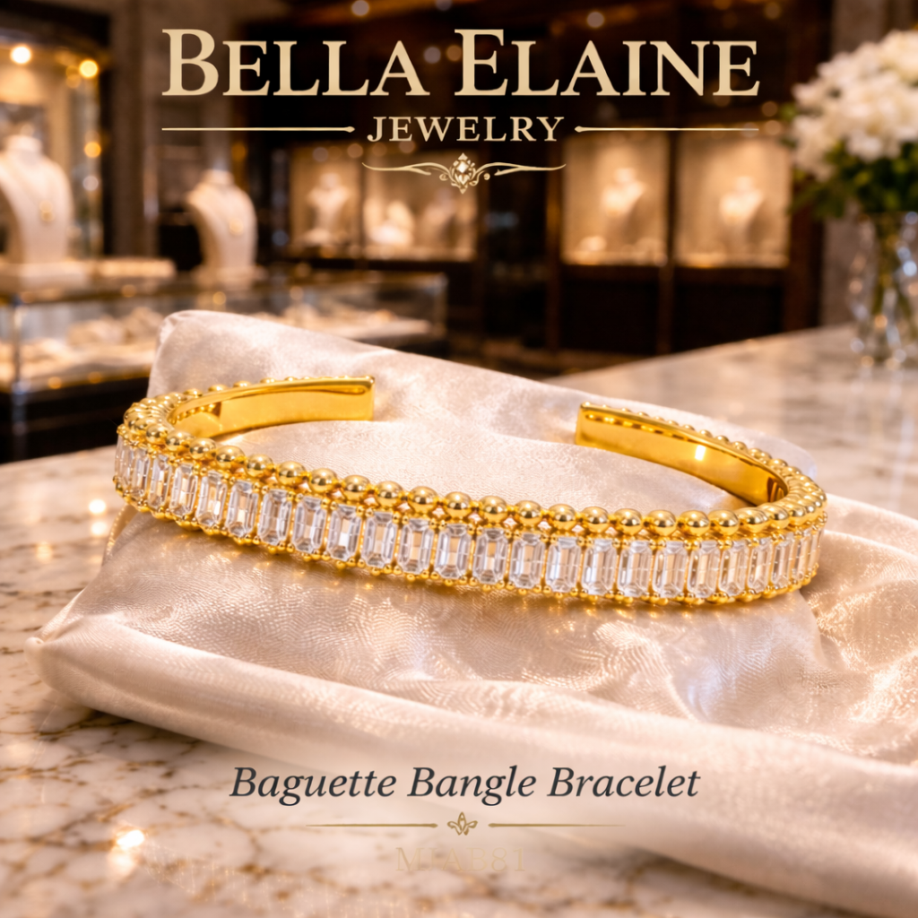Baguette Bangle Bracelet